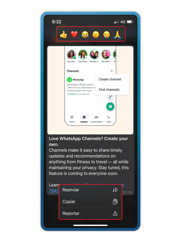 reacciones canales wifi